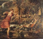 TIZIANO Vecellio The Death of AikedeAn oil painting on canvas
